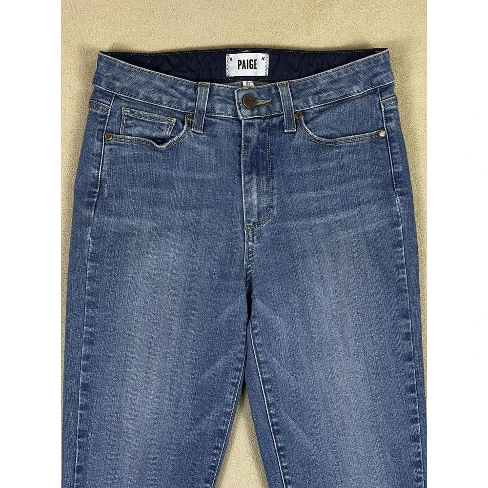 Paige Hoxton Ankle High‎ Rise Womens 27 Skinny Jeans Neva Mid Rise Raw Hem
